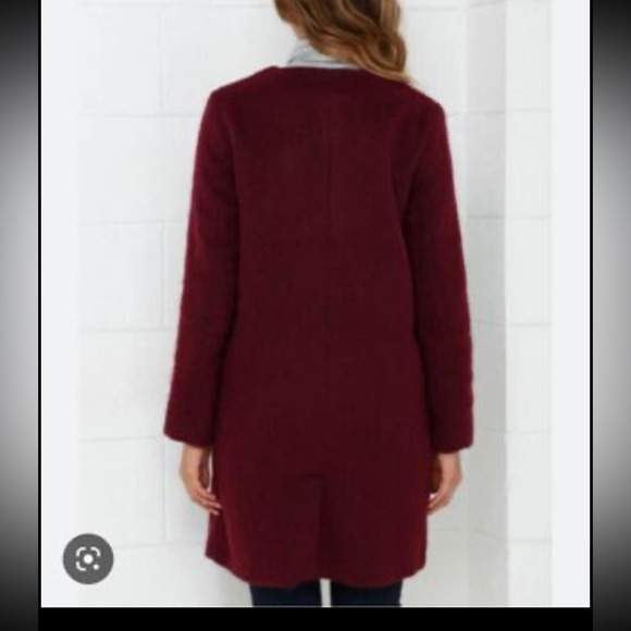 BB Dakota Regan Burgundy Coat - Picture 3 of 6